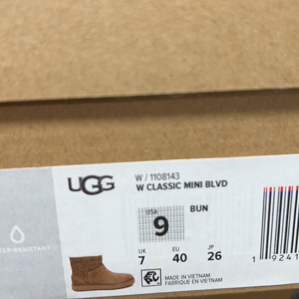 AUTH NIB UGG CLASSIC MINI BLVD BOOT BRUNO US 9 - Picture 11 of 11